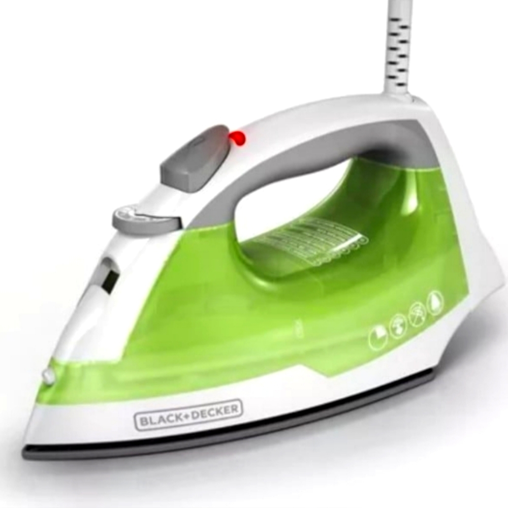BLACK+DECKER Easy Steam Compact Iron, 2X Smoother Glide, Nonstick Soleplate